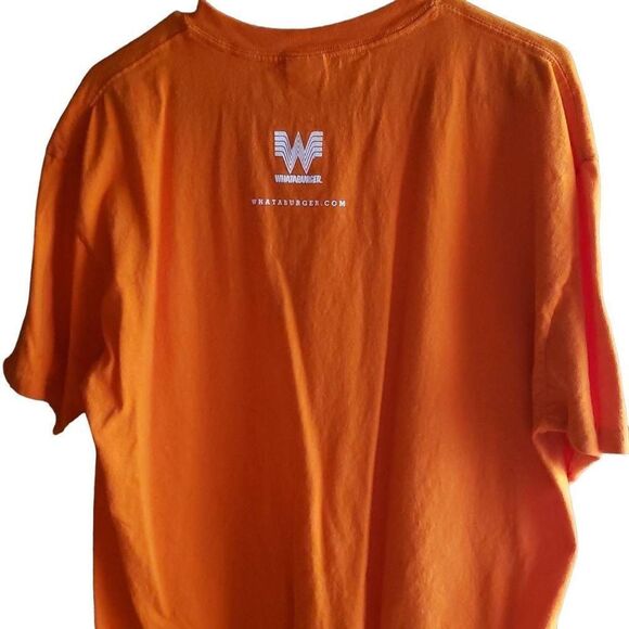 What a burger Orange Shirt Mens size XL - Picture 3 of 6
